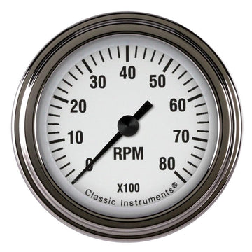 Classic Instruments - White Hot 2In Tachometer (WH183SLF)
