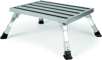 Camco 43676 Adjustable Aluminum Platform Step Adjustable Step