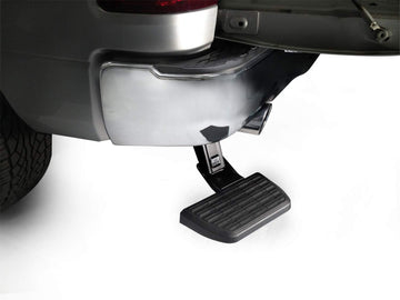 AMP Research 75317-01A BedStep Flip Down Bumper Step for 2016-2021 Toyota Tacoma, Black