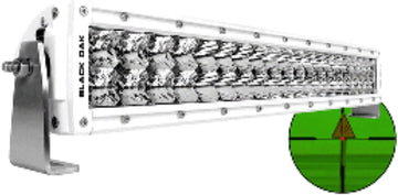 Black Oak Pro Series Double Row Combo Infrared 20" 850nm Light Bar - White