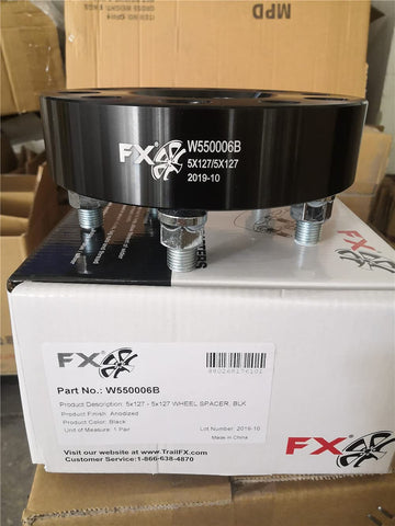 TRAILFX - W550006B - 5X127-5X127 WHEEL SPACER BLK