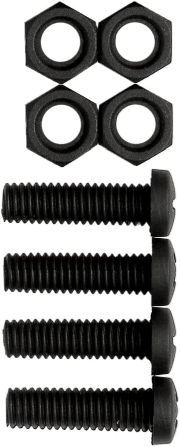 Cruiser Accessories 80150 License Plate Frame Fasteners, Metric-Nylon, Black Metric - Nylon, Black