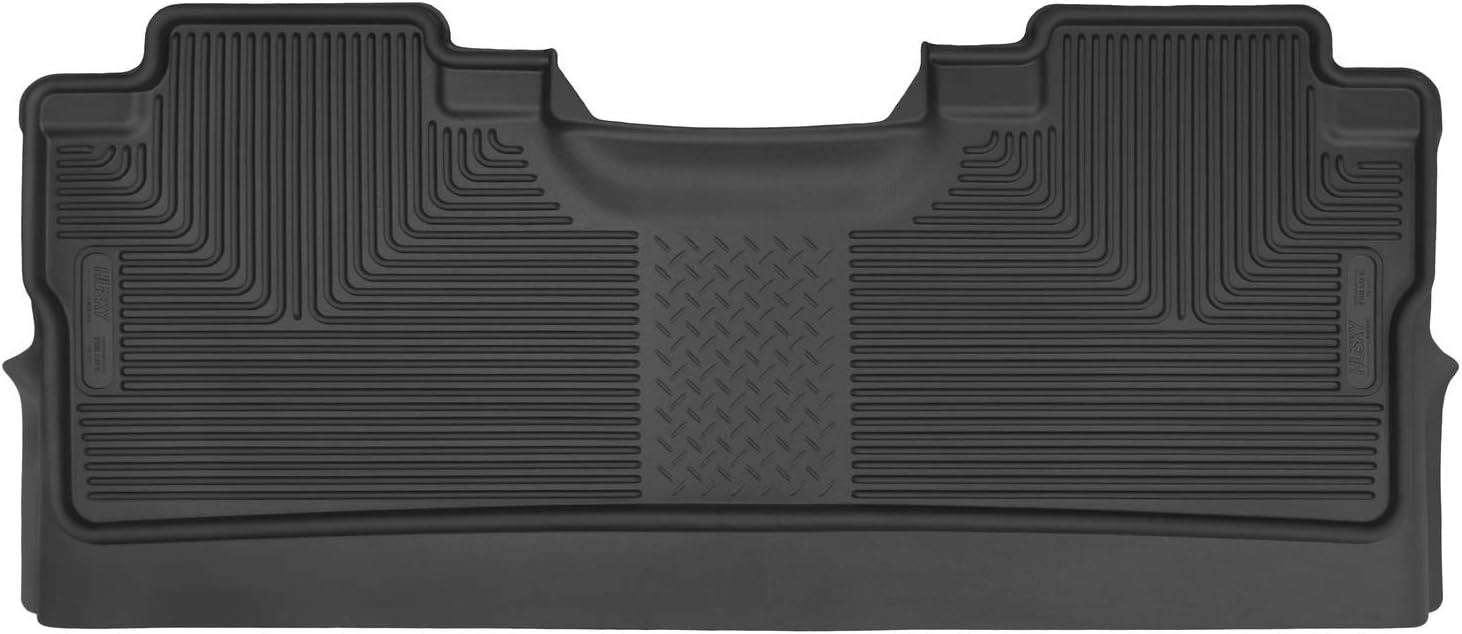Husky Liners X-act Contour Series | 2nd Seat Floor Liner (Footwell Coverage) - Black | 53471 | Fits 2015-2022 Ford F-150 SuperCrew Cab 1 Pcs Black X-act Contour 2nd Seat Floor Mat (Footwell Coverage) SuperCrew