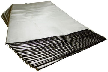 HushMat 10401 Ultra Silver Foil Floor Kit with Damping Pad - 20 Piece 20 Piece Silver