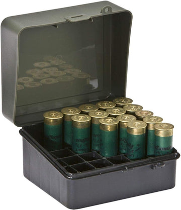 Plano Shot Shell Case | Durable Flip-Lid Plastic Case for Convenient Ammo Storage for Specific Shells 12- 16 Gauge 3.5" Shells
