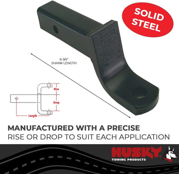 Husky 31359 6-3/4 X 2 X 3-1/4 Class III Ball Mount 6-3/4 X 2 X 3-1/4 - Inches