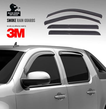Black Horse 14-VWJE Smoke Rain Guard, 4 Pack