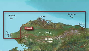 Garmin VUS035R BlueChart g2 Vision Alaska North Slope Alaska SD Card Nautical Charts
