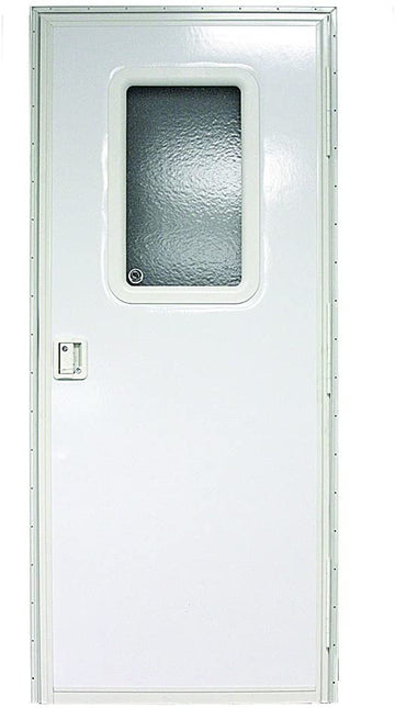 Lippert Components v000042628 Polar White 24" x 70" RV Right Square Entry Door Polar White 24 Inch x 70 Inch