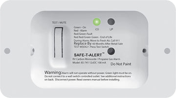 Safe T Alert 85 Series Carbon Monoxide Propane Gas Alarm - 12V - White [85-741-WT]