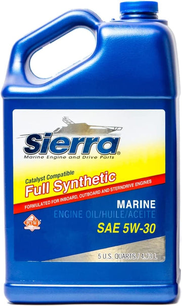 Sierra 18-9558-4 5W-30 FC-WCAT Full Synthetic Marine Engine Oil-5 Quart