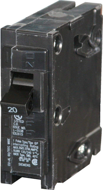 Siemens Q120 Circuit Breaker 1-Pole 20-Amp 2-Pack
