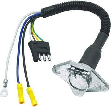 Tow Ready 20320 4-Flat to 6-Way Round Pin Connector Adapter