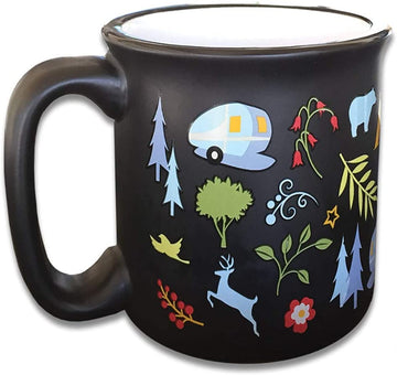 Camp Casual CC-004BLK Black Into The Woods Mug