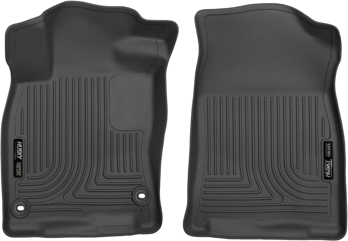 Husky Liners X-act Contour Series | Front Floor Liners - Black | 52141 | Fits 2016-2021 Honda Civic Coupe/Sedan, 2016-2018 Honda Civic Hatchback 2 Pcs X-act Contour Front Floor Mats
