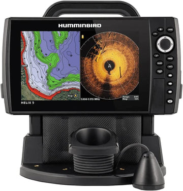 Humminbird 411790-1 ICE Helix 9 MSI+ GPS G4N MEGA 360 Fish Finder Bundle