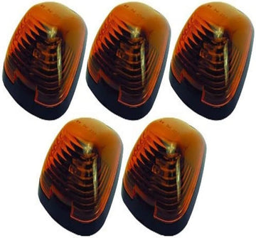 Pacer Performance 20-236 Hi-Five Amber Ford Style Cab Roof LED Light Kit, (Pack of 5)