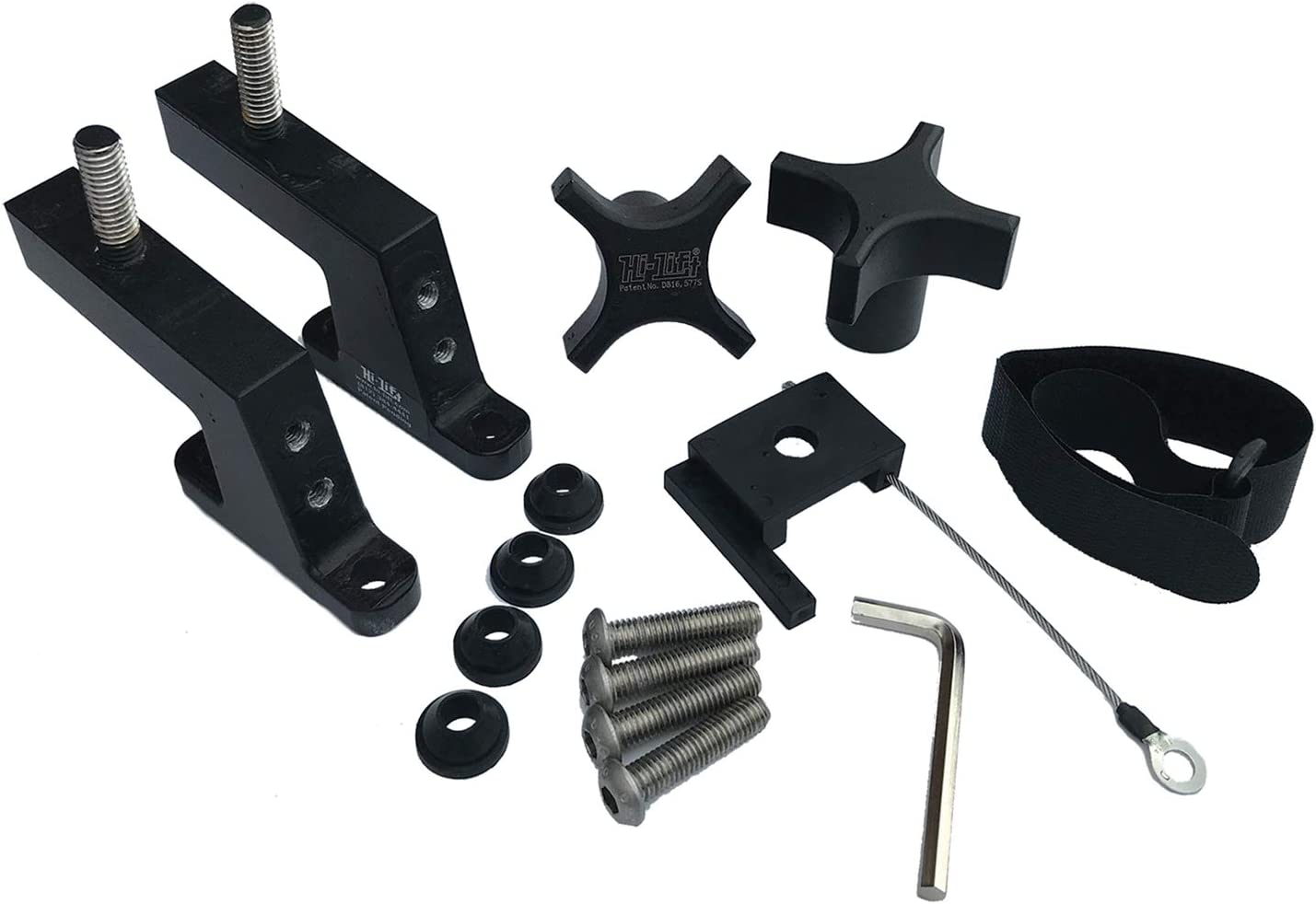 Hi-Lift Jack HM-900 Hood Mount for Jeep Wrangler (2013 - Present) and Gladiator, Black