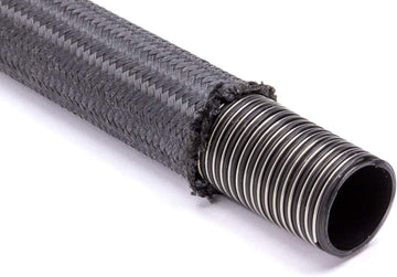 Hose, 12 an, 3 ft, Braided Fire Retardant Fabric, Wire Reinforced, PTFE, Black, Each