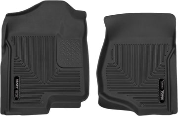 Husky Liners Custom Fit X-act Contour Molded Front Floor Liner for Select Chevrolet/Cadillac/GMC Models (Black) X-act Contour Front Floor Mats Crew/Extended Cab
