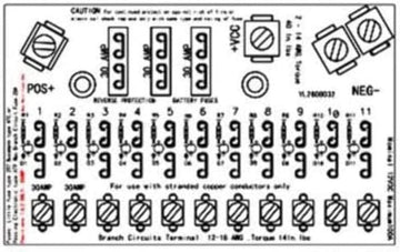 PARALLAX POWER 367100002 11 Position Fuse Block