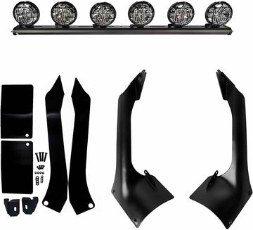 KC HiLiTES 97062 50" KC Xross Bar - Overhead - SlimLite LED - 6-Light System - 300W Spot Beam - 18-24 Jeep JL/JT