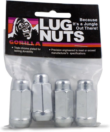 Gorilla Automotive 41107XLHTB Extra Long Acorn Heat Treated Lug Nuts (14mm X 2.00 Thread Size) 14-mm X 2.00