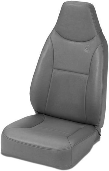 Bestop® 39436-09 TrailMax II Charcoal Front High Back All-Vinyl Fixed-Back Single Jeep Seat for 76-06 Jeep CJ and Wrangler