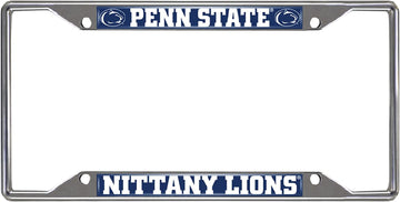 FANMATS NCAA Penn State Nittany Lions Chrome License Plate Frame 6.25"x12.25" Metal