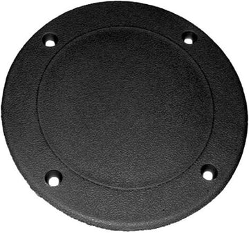 T-H Marine Screw Down Deck Plate (5 5/8-Inch, Off White) Black 8 Inch