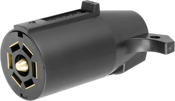 Curt Manufacturing 58141 7 Pole Plastic Connector, Trailer End, Pkg