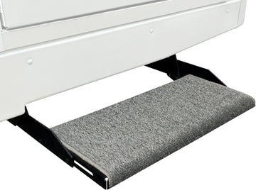 Prest-O-Fit 2-1053 Jumbo Wraparound + Plus RV Step Rug Stone Gray 23 in. Wide