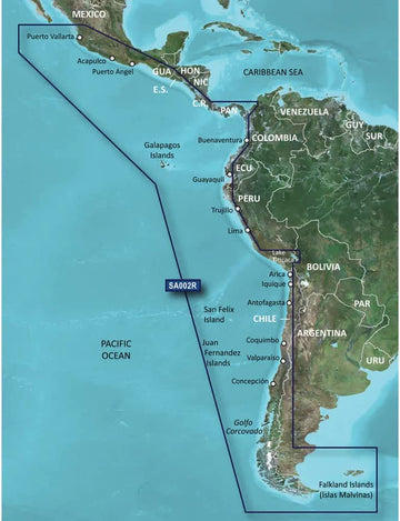 Garmin BlueChart g2 Vision - VSA002R - South America West Coast - microSDâ„¢/SDâ„¢ (41214)