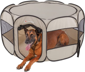 Lippert Soft-Sided, Foldable and Portable Pet Playpen for Camping