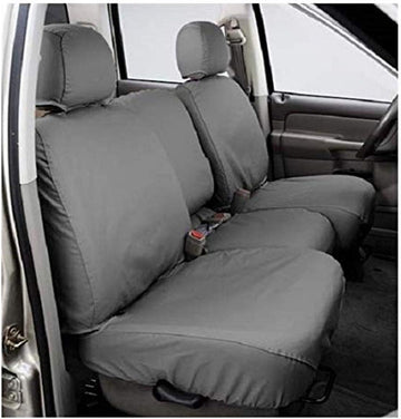 Covercraft SeatSaver Front Row Custom Fit Seat Cover for Select Ram Pickup Models - Polycotton (Grey)