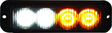 Buyers Products 8891132 Amber/Clear 4 LED Strobe Light (4-3/4in)