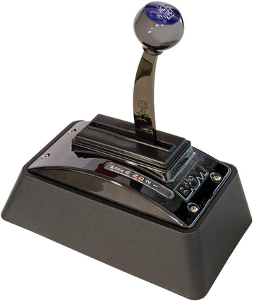 B&M 81683 Automatic Ratchet Shifter - Quicksilver - Black