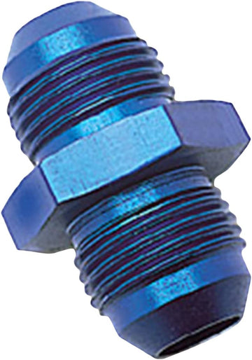 Edelbrock/Russell 660350 Blue Anodized Aluminum -6AN Flare Union Adapter