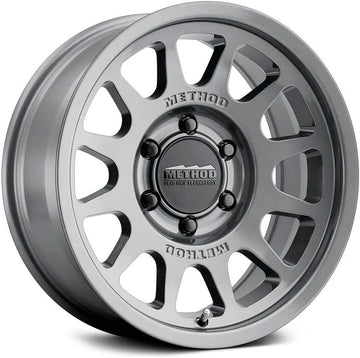 Method Race Wheels 703 Titanium Wheel with Gloss (17 x 8.5 inches /6 x 5 mm, 0 mm Offset)
