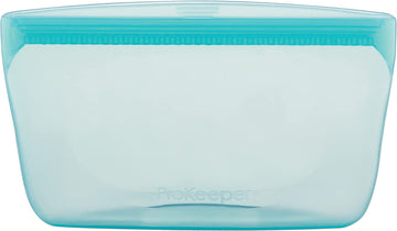 Progressive International ProKeeper Medium, 1.5 Cup Reusable, 100% Silicone Bag, Turquoise