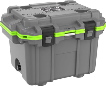 Pelican Elite 30 Quart Cooler (Dark Grey/Green)