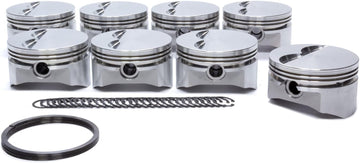 DSS RACING - 8715-4030 - SBC E Piston Set 4.030 F/T -5cc