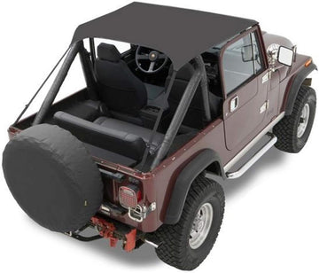 Bestop 52508-04 Tan Traditional Bikini Top for 76-91 CJ7, CJ8 and Wrangler YJ