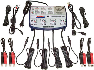OptiMATE 3 x 4 BANK, TM-455, 4-bank x 7-step 12V 0.8A Battery saving charger-tester-maintainer OptiMATE 3 - 4 Bank, 12V 0.8A