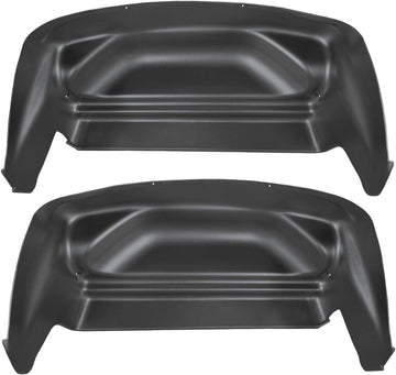Husky Liners Wheel Well Guards | Rear Wheel Well Guards - Black | 79001 | Fits 2007-2013 Chevrolet Silverado/GMC Sierra 1500 2 Pcs
