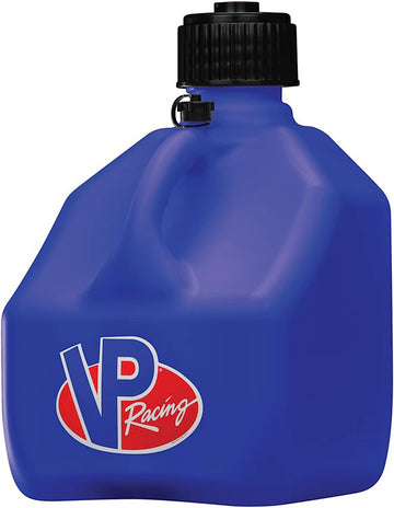 VP Racing 3 Gallon Motorsport Racing Liquid Container Utility Jug Can with Contoured Handle, Multipurpose Cap and Rubber Gaskets, Blue