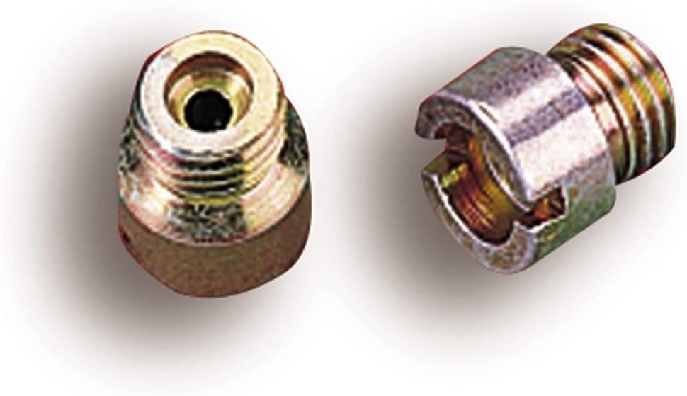Holley Performance 122-52 Carburetor Jet; Standard Main Jet; 1/4-32 UNF Thread; Hole Size 0.052 in; Pair;