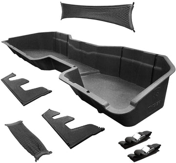 Tyger Auto TG-CB5C2238 Black 1 Under-seat Storage Box TG-CB5C2238 for 2014-2018 Chevrolet Silverado/GMC Sierra LD; 2015-2019 Silverado/Sierra HD Crew Cab |Cargo Box Black 2014-2019 Silverado/Sierra Crew Cab