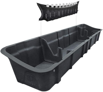 Tyger Auto TG-CB5F2228 Black 1 Under-seat Storage Box TG-CB5F2228 for 2015-2019 Ford F150 Crew Cab |Black Textured Rear Under Seat Organizer Cargo Box, 1 (Non-Carb Compliant) Black 2015-2021 F-150; 2017-2020 Super Duty Crew Cab