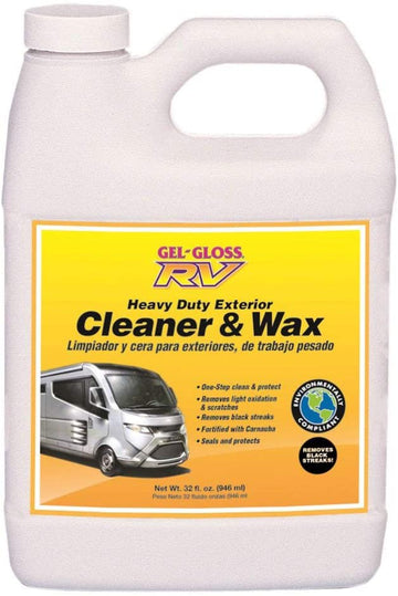 Gel-Gloss RV Cleaner and Wax with Carnauba - 32oz. 32 ounces